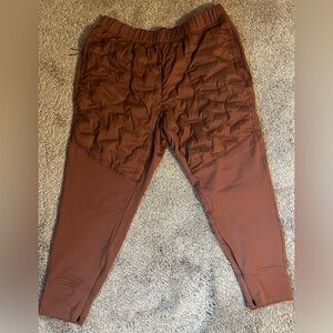 CALIA by Carrie Underwood Brown Quilted Joggers